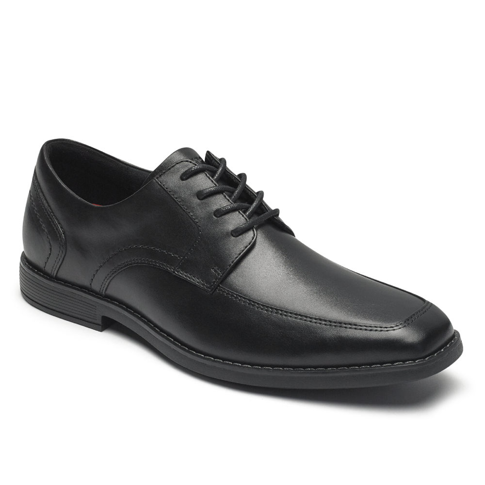 Rockport Mens Wighton Apron Toe - Oxfords Black - XHI439172